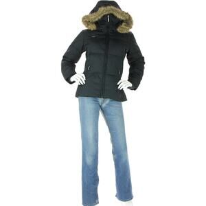 Columbia Black Faux Fur Hood Down Puffer Jacket